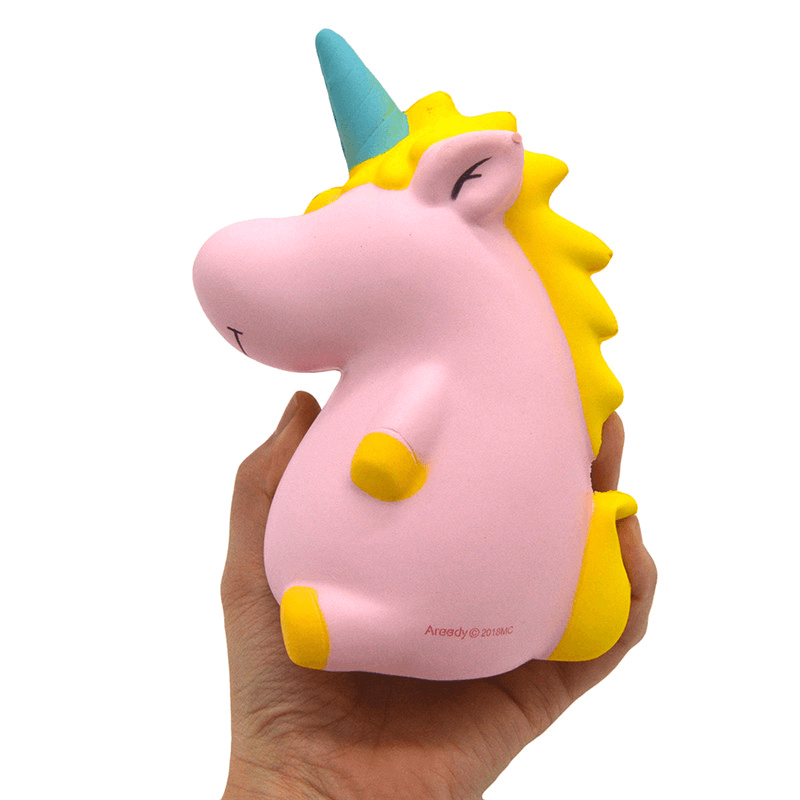 Areedy Squishy Baby Unicorn Hippo 14Cm*10Cm*8Cm Licensed Super Slow Rising Cute Pink Scented Original Package - MRSLM