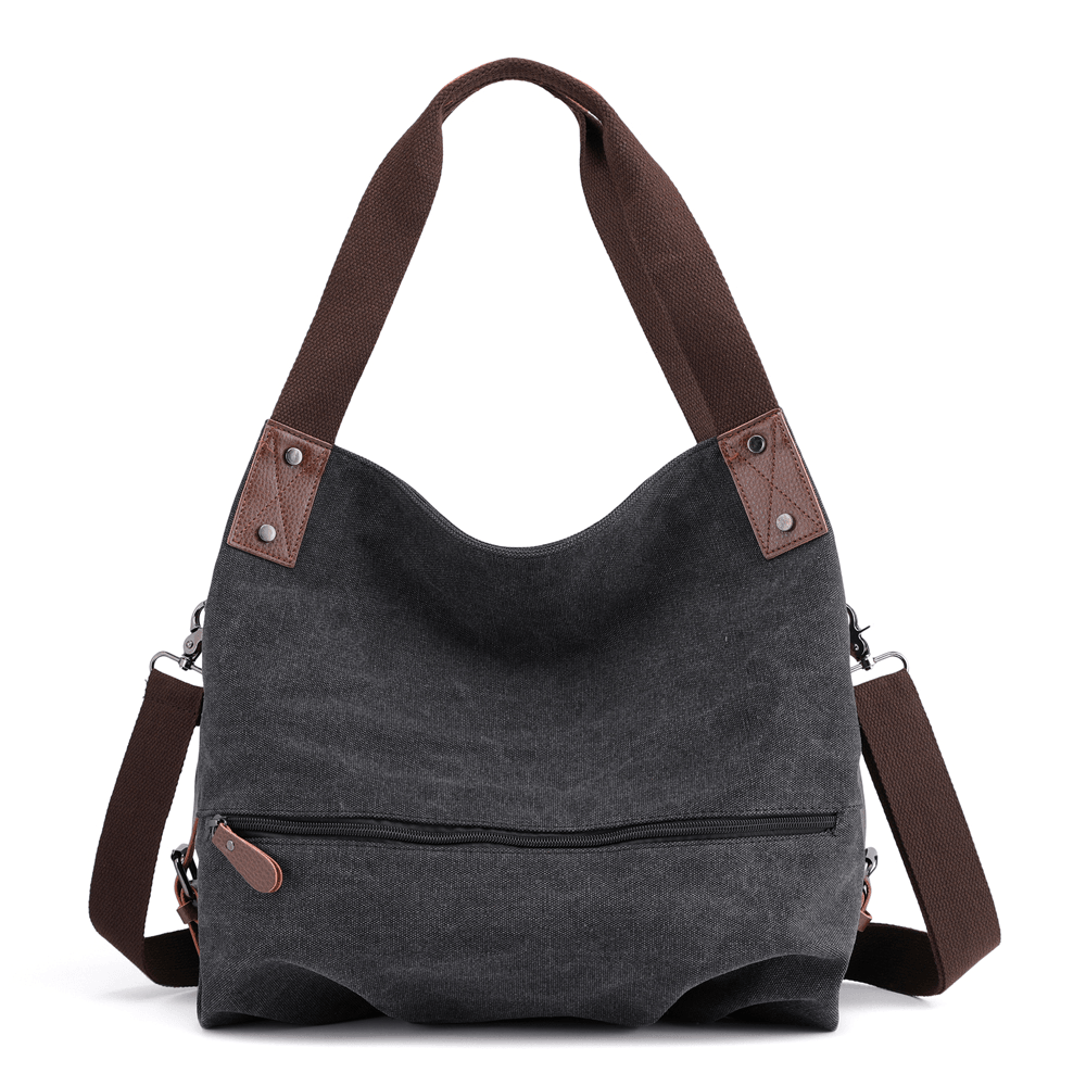 KVKY Canvas Tote Handbag Minimalist Fashion Summer Shopping Bag Shoulder Crossbody Bag - MRSLM