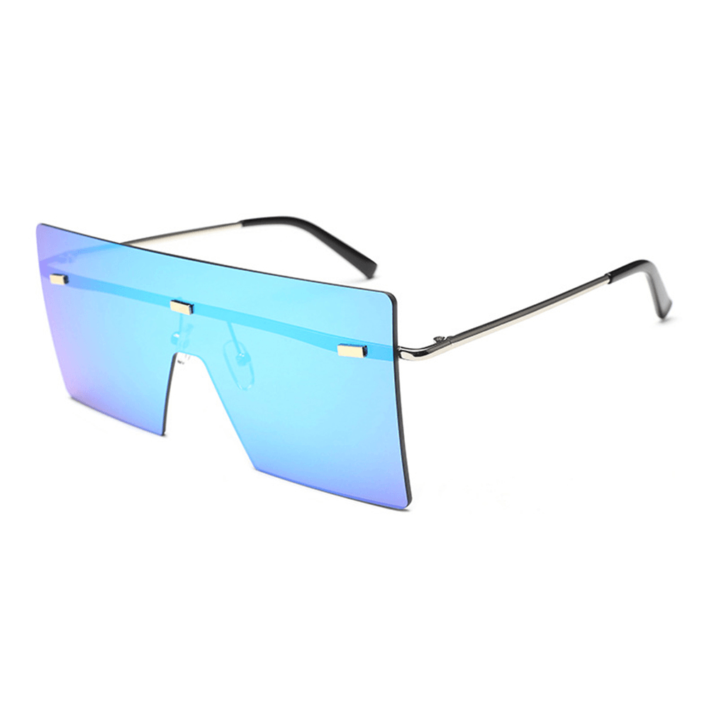 Square Glasses Solid Color Gradient Transparent Sunglasses - MRSLM