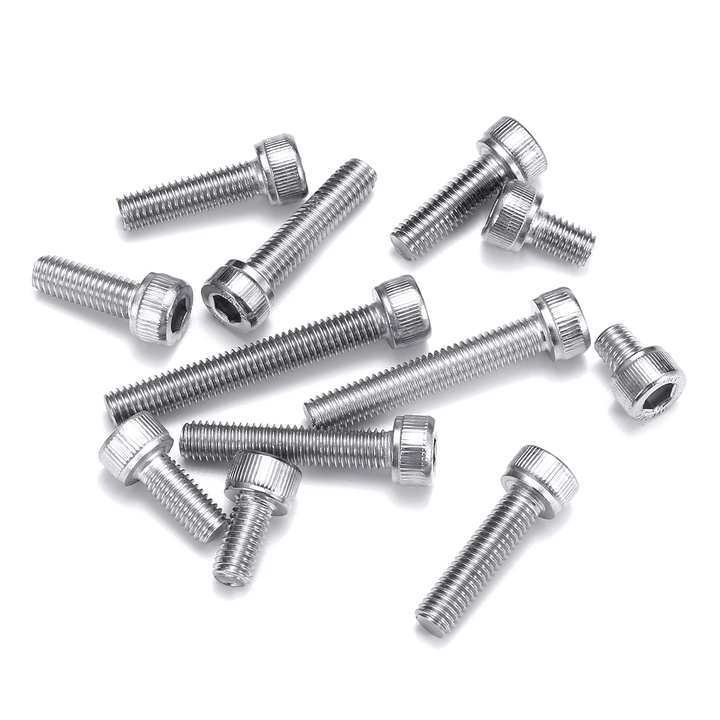 120Pcs M5 304 Stainless Steel Hex Socket Cap Head Screw Bolts Assortment Set - MRSLM