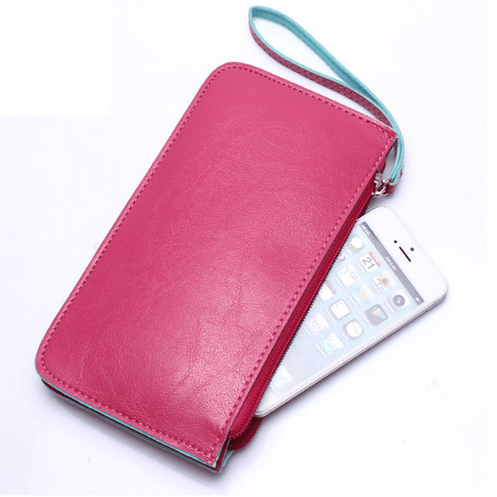 Women Ultrathin Card Holder Wallets Purse Wristlet Wallet - MRSLM