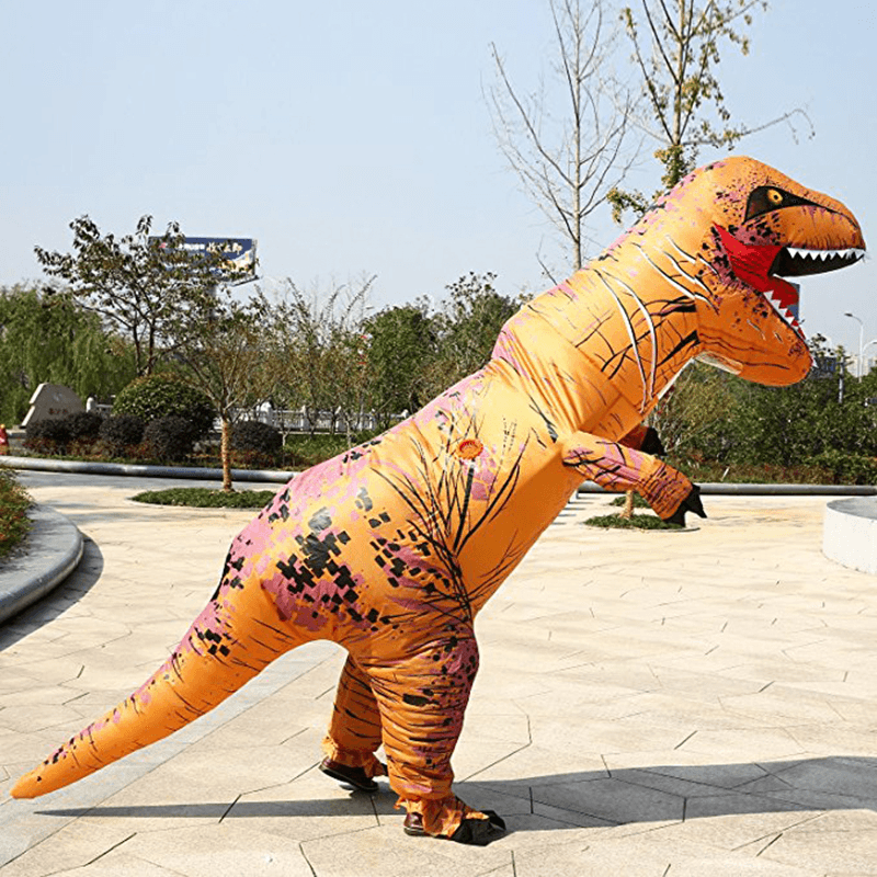 Inflatable Toys Simulation Tyrannosaurus Rex Funny Frightened Inflatable Clothes Dinosaur Clothes - MRSLM