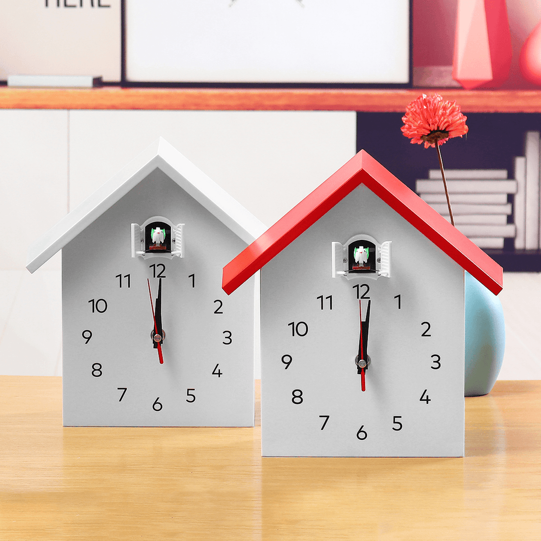 Cuckoo Quartz Wall Clock Modern Bird Home Living Room Hanging Watch Decoration - MRSLM