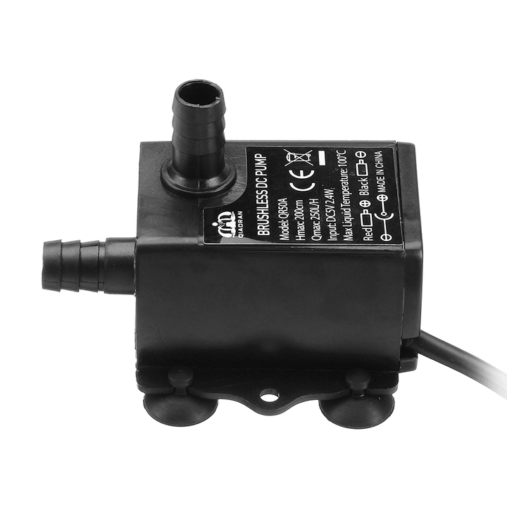 Machifit DC 5V 12V 6W Water Pump USB Female Plug Ultra-Quiet Mini Brushless DC Water Pump - MRSLM