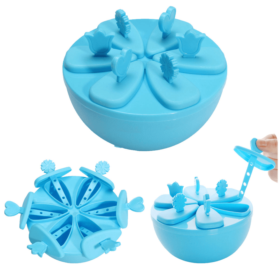 6 Cell Frozen Ice-Lolly Ice Mould Freezer Cream Juice Yogurt Maker Mold - MRSLM