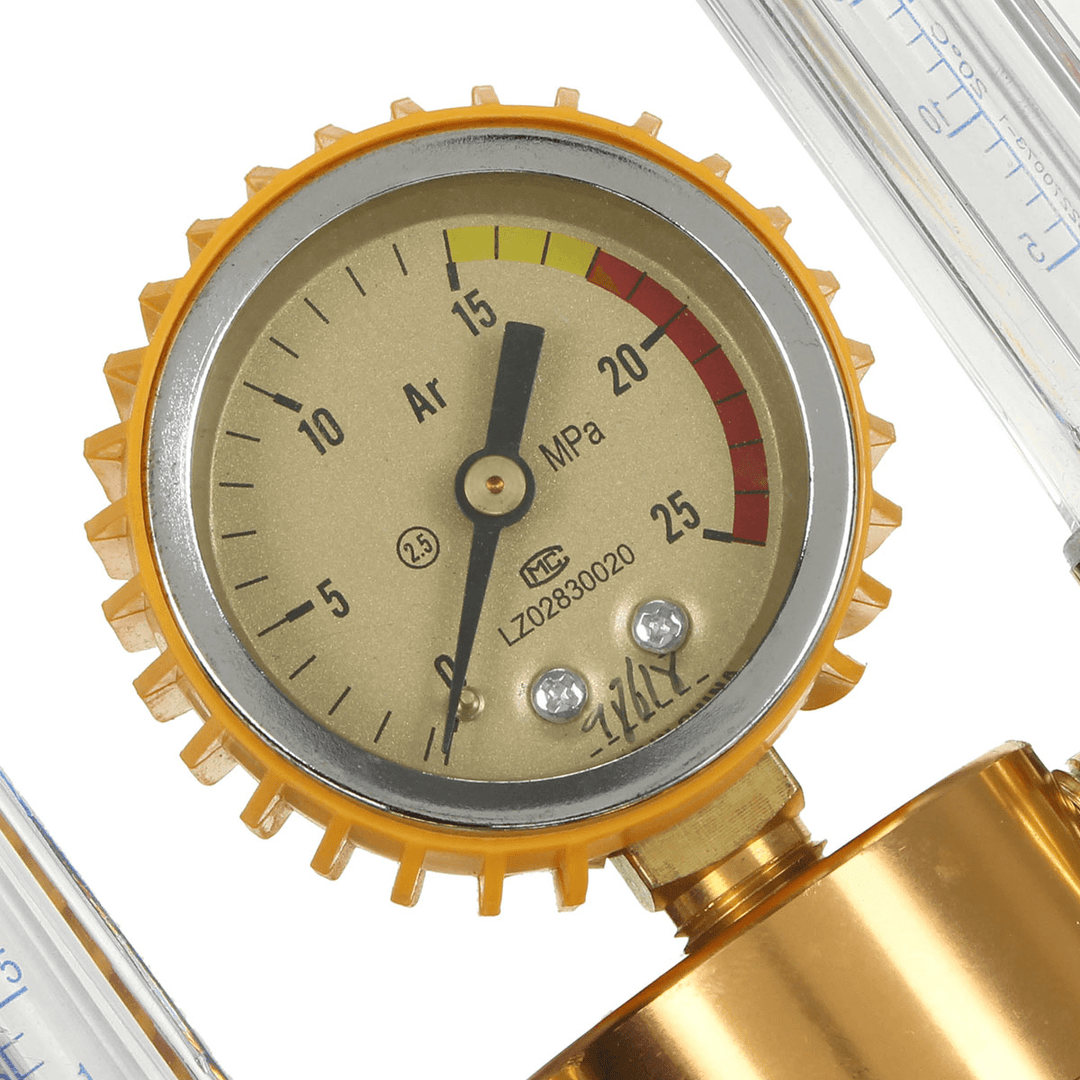 Argon Pressure Reducing Regulator Pressure Gauge 2 Tube Mig Tig Flow Meter Control Valve - MRSLM