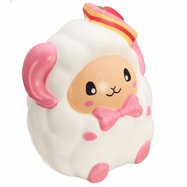 Squishyshop Huge Strawberry Sheep Squishy 19CM Jumbo Slow Rising Collection Gift Decor Giant Toy - MRSLM