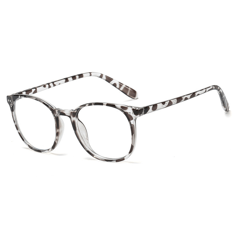 New Metal Ladies Anti-Blue Light Glasses Retro Fashion Glasses Flat Mirror - MRSLM