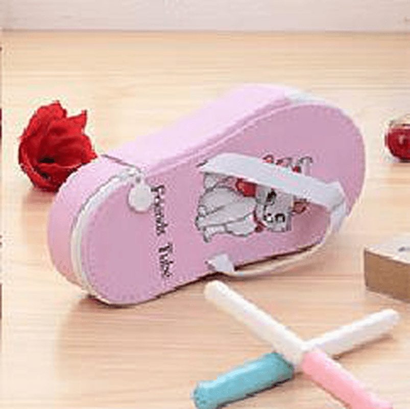 Cute Fruit Flip-Flops Creative Slippers Pencil Bag School Office Stationery Supplies Pencil Case - MRSLM