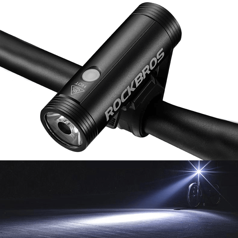 ROCKBROS MTB Bicycle Light 400LM/800LM 5-Modes USB Rechargeable Bike Front Light Rainproof Cycling Headlight - MRSLM