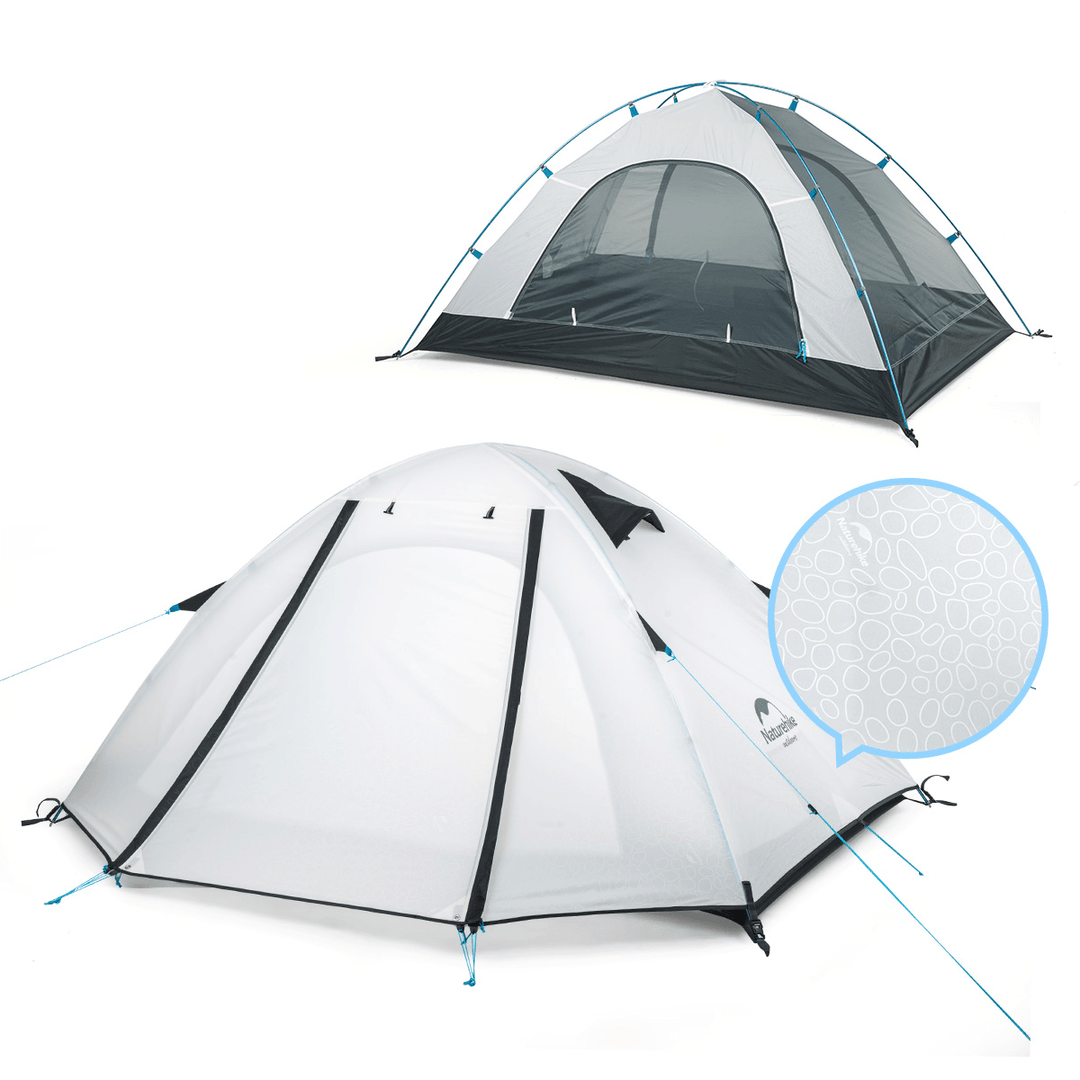 Naturehike NH15Z003-P Double Aluminum Pole Outdoor Tent Camping UPF50+ Anti-Uv PU2000 Waterproof - MRSLM