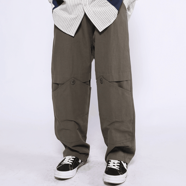 Wide Leg Pants Men'S European and American Trendy Brand Canvas Casual Pants - MRSLM