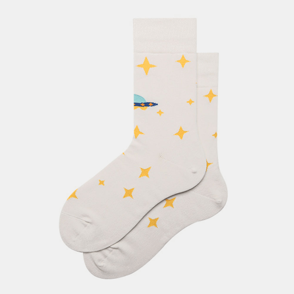 Socks Male Stockings Female Trend Starry Sky Tube Cotton Street Socks - MRSLM