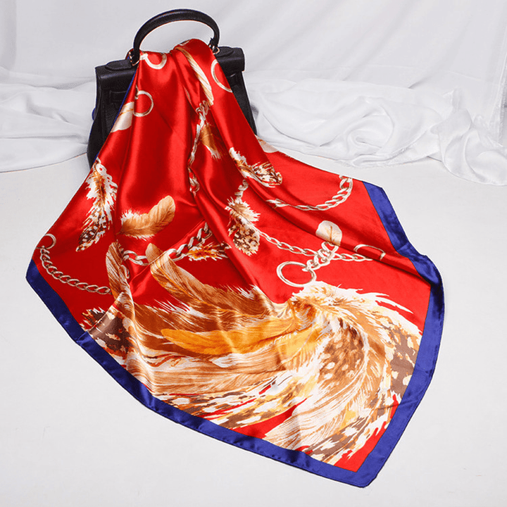 Digital Printed Square Silk Scarf - MRSLM