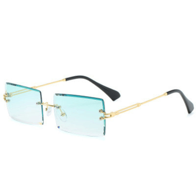 Sunglasses Rimless Diamond Cut-Edge Sunglasses Square Square - MRSLM