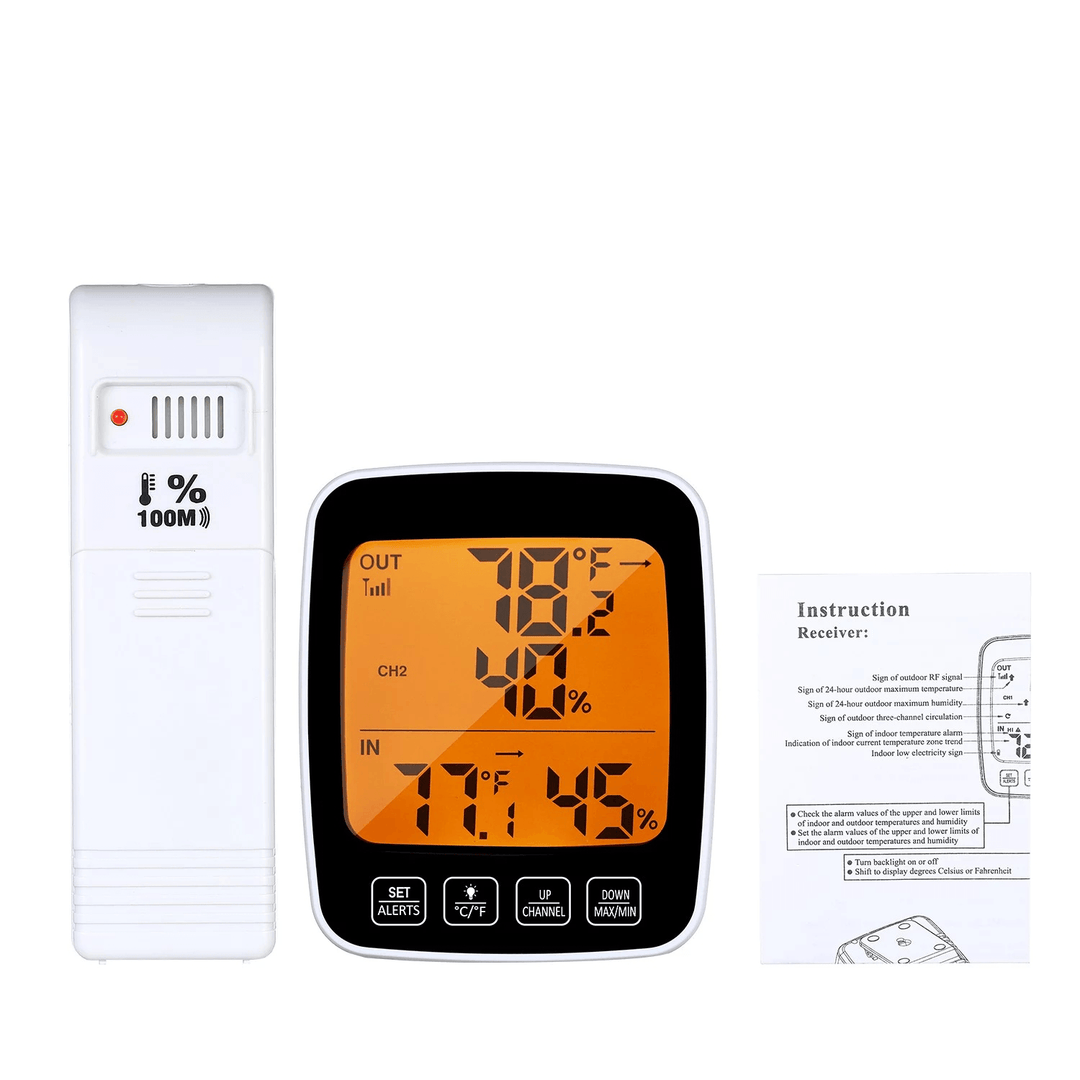 Digital Temperature & Humidity Meter Thermo-Hygrometer °C/°F Thermometer Hygrometer - MRSLM