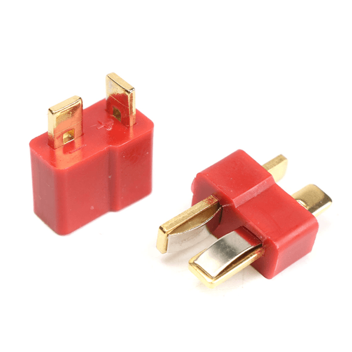 Excellway® DC 012 20Pcs T Plug Male & Female Connectors Deans Style for RC Lipo Battery - MRSLM