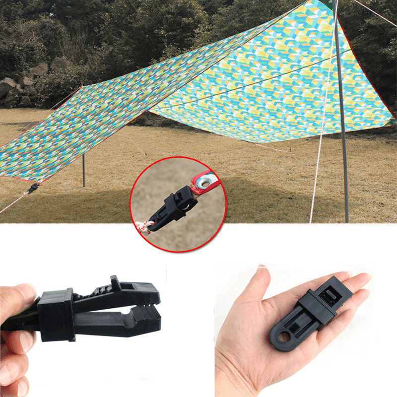 Outdoor Tent Awning Canopy Windshield Plastic Clip Buckle Wind Rope Fixing Accessories - MRSLM