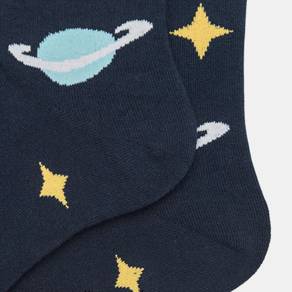 Socks Male Stockings Female Trend Starry Sky Tube Cotton Street Socks - MRSLM