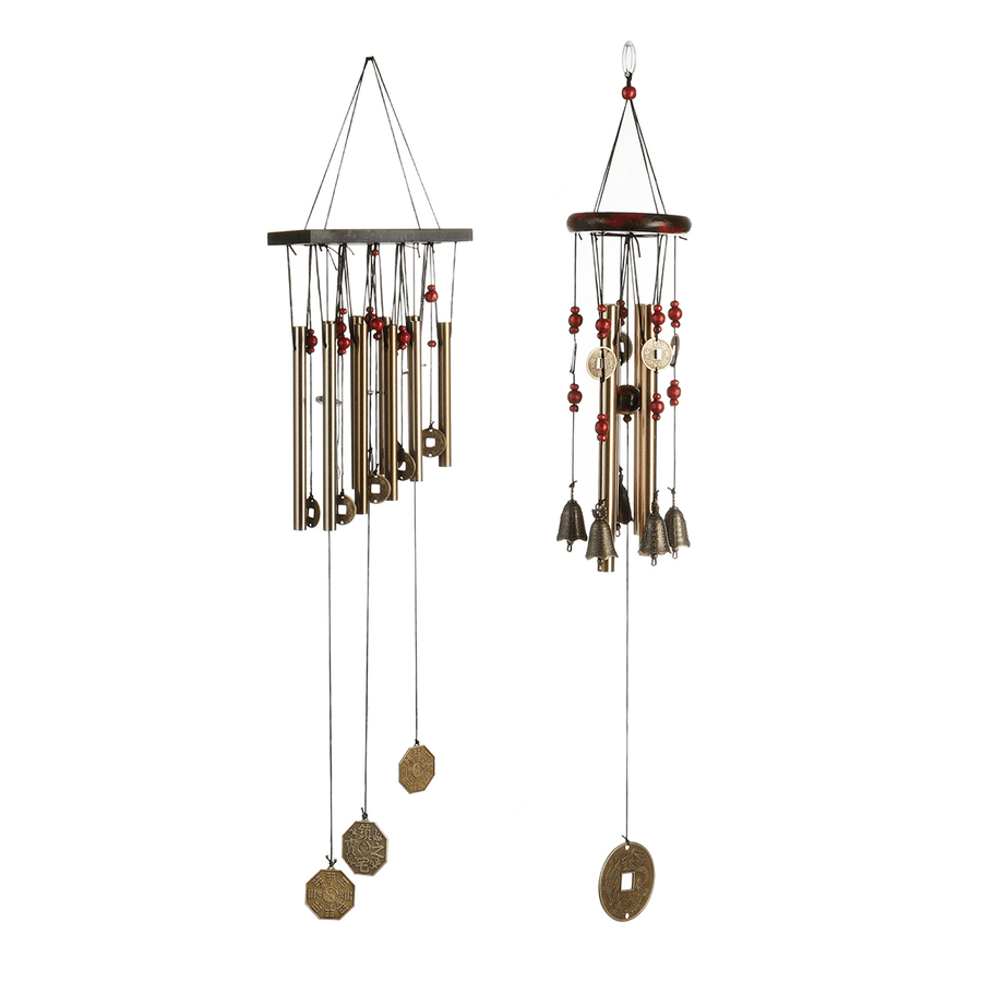 2 Sizes 4 Tubes/10 Tubes Outdoor Amazing Antique Wind Chimes Outdoor Yard Bells Garden Hanging Decorations Gifts - MRSLM