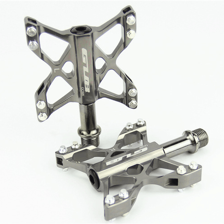 GUB GC009 Ultralight MTB BMX Mountain Pedals 3 Bearings Platform Pedals CNC AL6061+ Cr-Mo Axis 240G - MRSLM