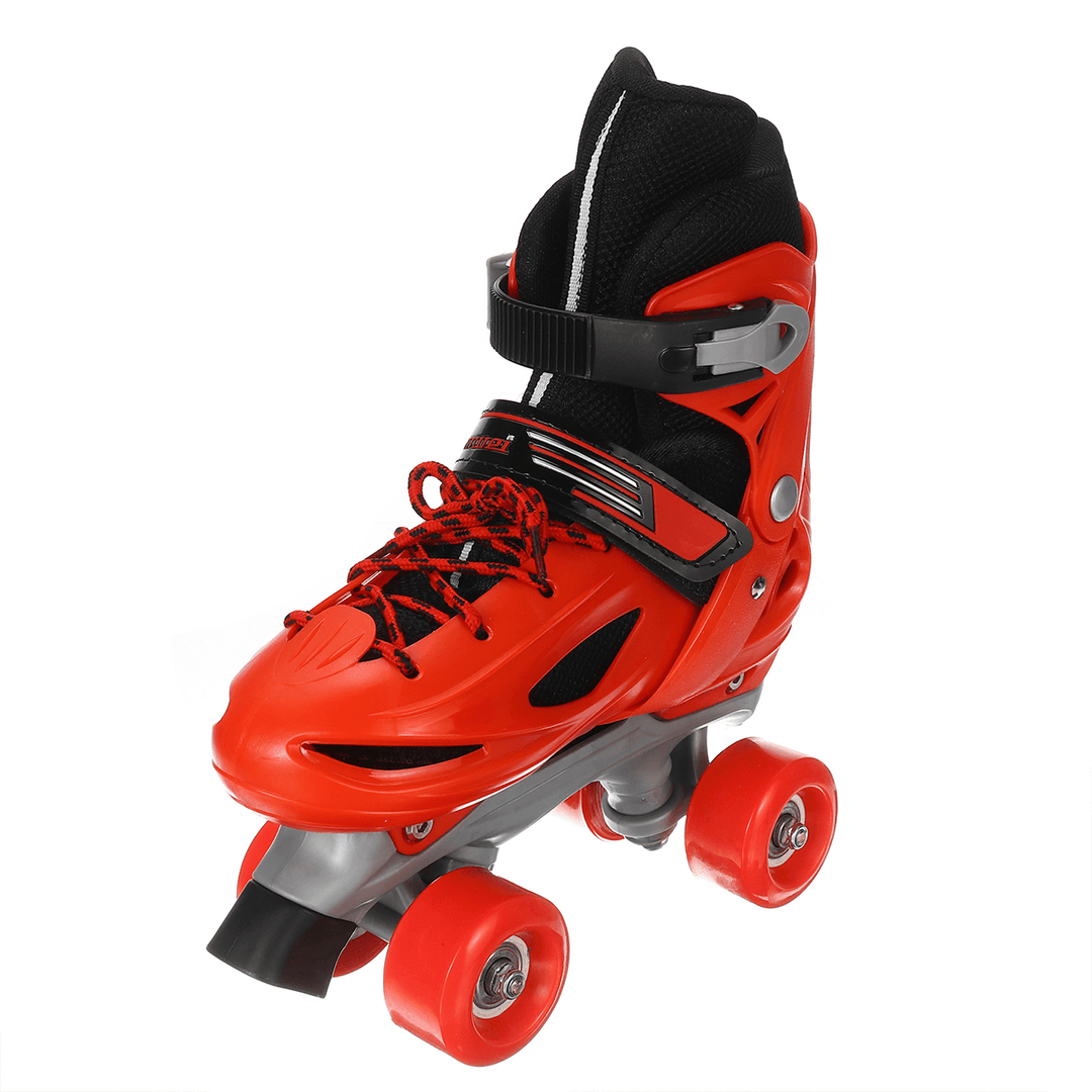 Kids Adjustable 4 Wheel Quad Roller Skates Boots Rollerblades for Childrens Adult - MRSLM