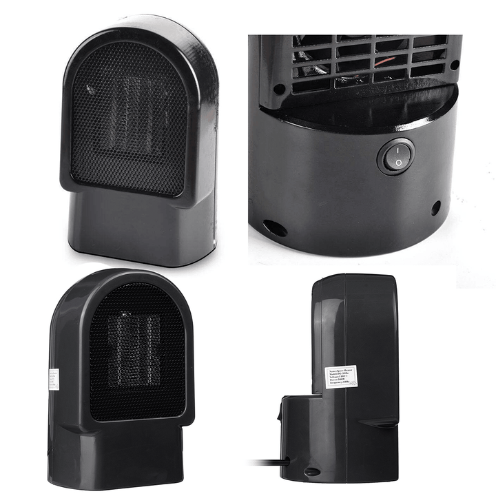 500W Personal Space Heater Mini Electric Desk Heater Fan Heater for Home Office Floor or Desktop - MRSLM