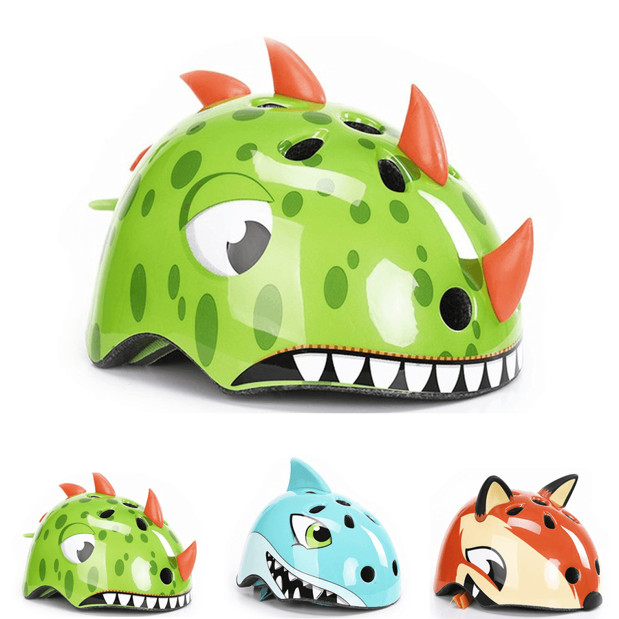 Cartoon Kids Animal Bike Safety Helmet Children Eps Bicycle Skating Protetive Helmets Outdoor Sport Protetive Accessories - MRSLM