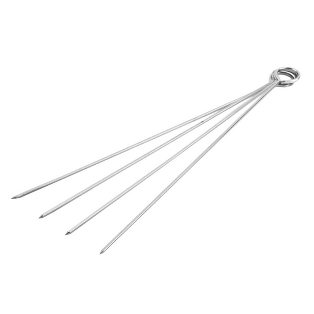 18 Pcs Tableware Stainless Steel BBQ Tools Long Fork BBQ Clip Brush Steel Stick Shovel Barbecue Cooking Tools - MRSLM