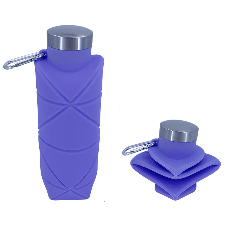 Ipree® 700Ml Folding Bottle Sports Portable Kettle Silicone Drinkware Cold Water Cup Outdoor Camping Climbing - MRSLM