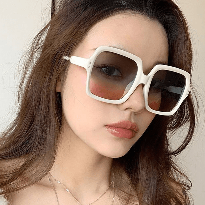 Sunglasses Female Big Face Sunglasses round Face Sunshade - MRSLM