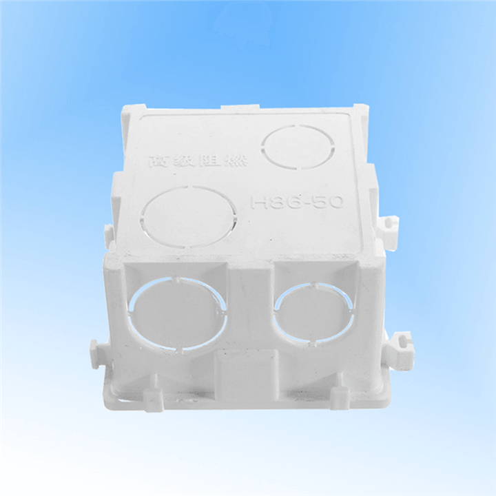 86X86Mm Wall Plate Box Universal White Socket Switch Back Cassette - MRSLM