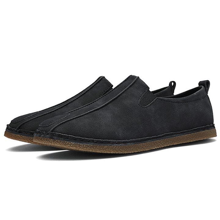 Men Comfortable Soft Sole Suede Loafers - MRSLM