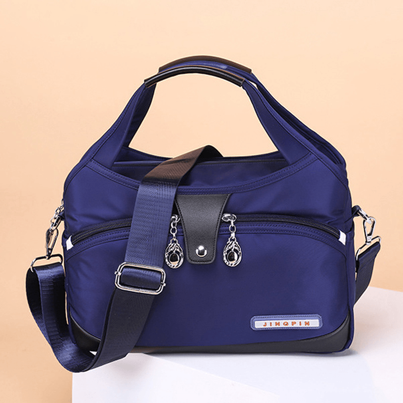 Women Large Capacity Multi-Pocket Shoulder Bag Handbag for Outdoor - MRSLM