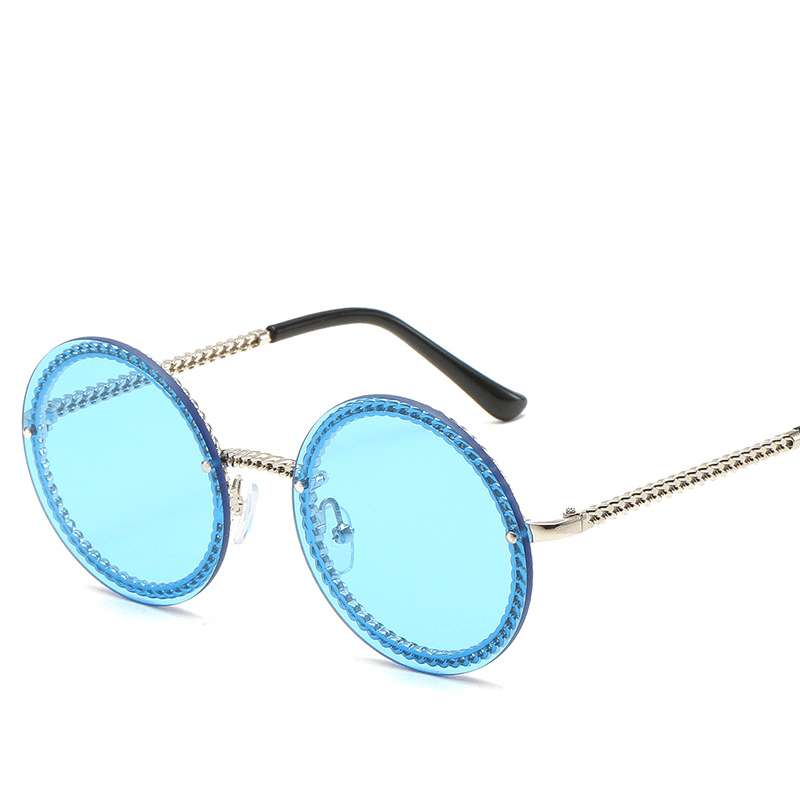 Metal Chain European and American Hot Style Sunglasses Frameless Can Be Equipped with Chain - MRSLM