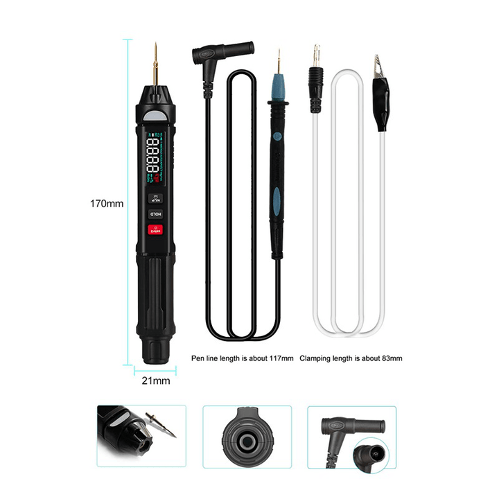 RELIFE DT-01 3 in 1 Smart Pen-Type Digital Multimeter + Non-Contact Tester + Phase Sequences Meter Mobile Phone Repair Tools - MRSLM