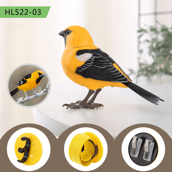 The Simulation Electric Singing Bird Toy Will Call and Move - MRSLM