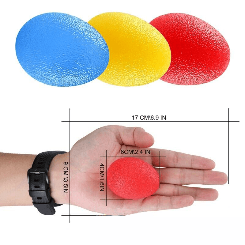 9 Pcs Hand Grip Strengthener Adjustable Hand Gripper Finger Stretcher Resistance Stress Relief Ball Fitness Exercise Tools - MRSLM