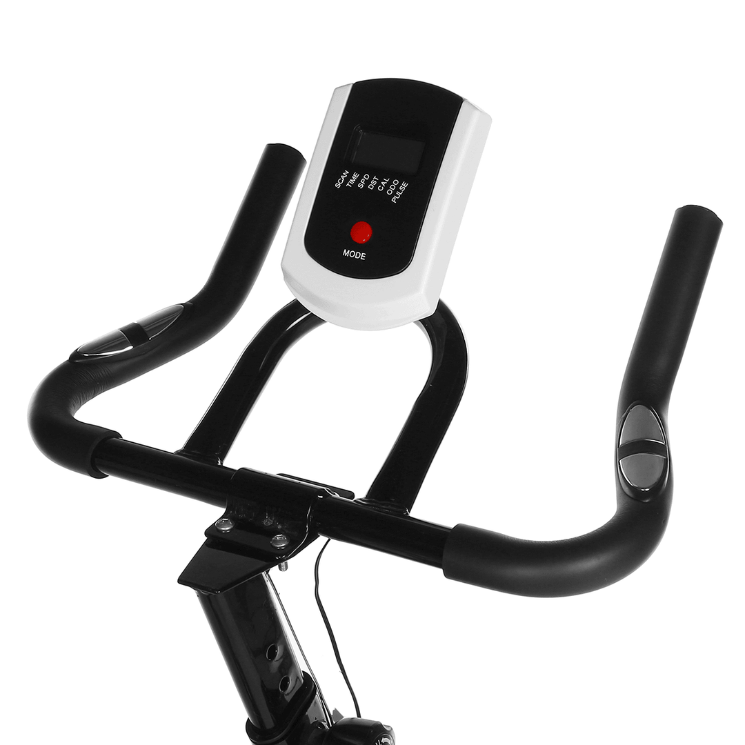 LCD Exercise Bike Aerobic Sport Cycling Stationary Bicycle Ultra-Quiet Adjustment Gym Indoor Fitness Equipment - MRSLM