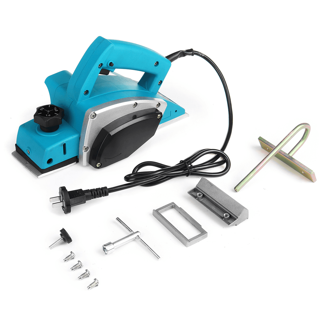 220V 1800W/1600W/1200W Electric Wood Planer Rechargeable Woodworking Cutting Machine - MRSLM