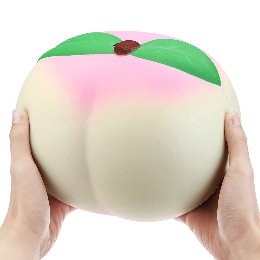 25*23CM Huge Squishy Dark Luminous Peach Super Slow Rising Fruit Toy with Original Packing - MRSLM