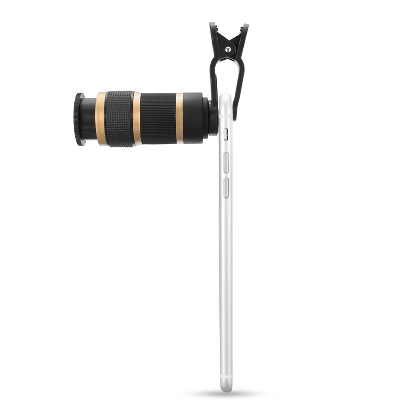 Practical 8X Optical Telescope Mobile Telephoto Lens with Clip for Smartphone Photographers - MRSLM