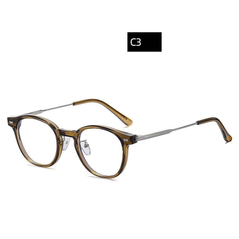 Retro TR90 Glasses Frame Unisex Flat Mirror - MRSLM