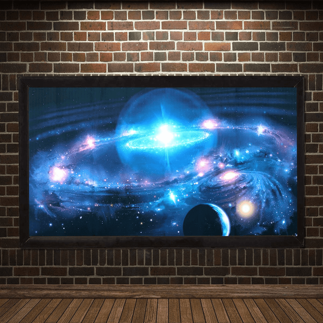 43*24 Inch Andromeda Galaxy Stars Universe Space Silk Poster Art Wall Home Decor Paints - MRSLM