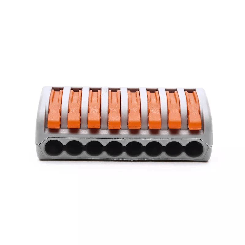 10Pcs PCT-218 8Pin Universal Connectors Terminals Electric Cable Wire Connector Terminal Block Cable Terminals - MRSLM