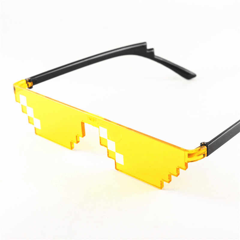 Mosaic Pixel Sunglasses Anime Peripheral Spoof Costume - MRSLM