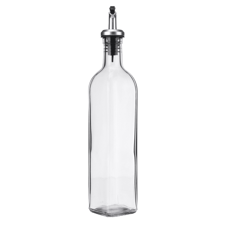 Oil Spray Glass Bottle Storage Spice Holder Vinegar Dispenser Kitchen Tool - MRSLM