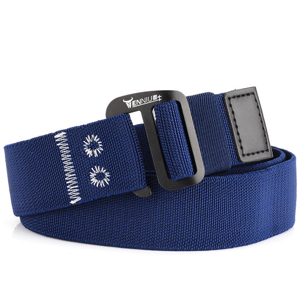 Men Nylon Elastic Belt Outdoor Woven Canvas Belt - MRSLM