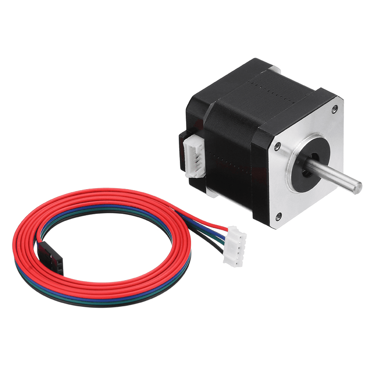 HANPOSE 17HS4401S-D150S Double Shaft 48Mm Nema 17 Stepper Motor 42 Motor 42BYGH 1.6A 45N.Cm 4-Lead for CNC Laser 3D Printer - MRSLM