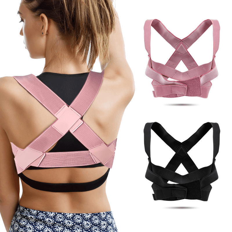 KALOAD Back Support Adjustable Posture Corrector Back Orthosis Health Relieve Back Pain Fixer Tape - MRSLM